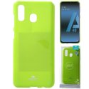 CUSTODIA per SAMSUNG GALAXY A40 (SM-A405) IN GEL TPU SILICONE COLORE VERDE LUCIDO CON GLITTER ALTA QUALITA' MERCURY BLISTER CUSTODIA per SAMSUNG GALAXY A40 (SM-A405) IN GEL TPU SILICONE COLORE VERDE LUCIDO CON GLITTER ALTA QUALITA' MERCURY BLISTER