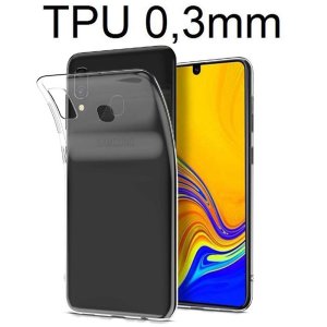 CUSTODIA per SAMSUNG GALAXY A40 (SM-A405) IN GEL TPU SILICONE ULTRA SLIM 0,3mm TRASPARENTE