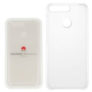 CUSTODIA ORIGINALE per HUAWEI HONOR 7A, Y6 PRIME 2018, HONOR 7A PRO - BACK CASE POSTERIORE RIGIDA TRASPARENTE BLISTER