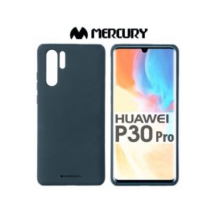 CUSTODIA per HUAWEI P30 PRO, P30 PRO NEW EDITION - IN TPU SILICONE COLORE BLU SCURO ALTA QUALITA' MERCURY SOFT BLISTER