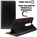 CUSTODIA per LG K10 (2017) - FLIP ORIZZONTALE VERA PELLE CON CHIUSURA MAGNETICA INVISIBILE E INTERNO IN TPU COLORE NERO CUSTODIA per LG K10 (2017) - FLIP ORIZZONTALE VERA PELLE CON CHIUSURA MAGNETICA INVISIBILE E INTERNO IN TPU COLORE NERO