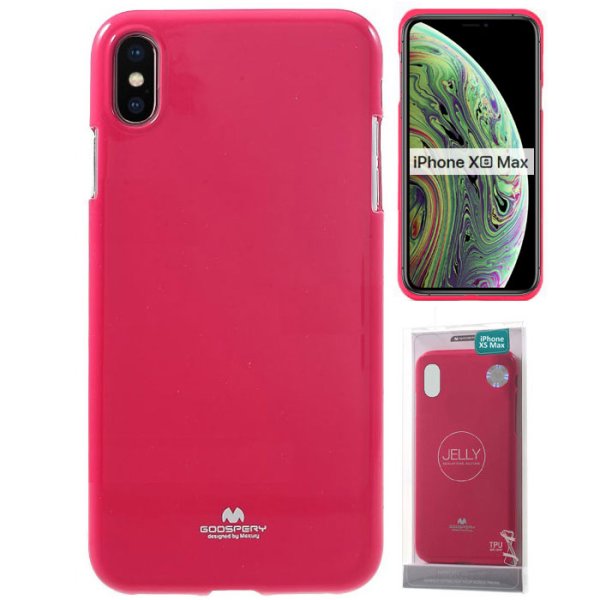 CUSTODIA per APPLE IPHONE XS MAX (6.5") IN GEL TPU SILICONE COLORE FUCSIA LUCIDO ALTA QUALITA' MERCURY BLISTER CUSTODIA per APPLE IPHONE XS MAX (6.5") IN GEL TPU SILICONE COLORE FUCSIA LUCIDO ALTA QUALITA' MERCURY BLISTER