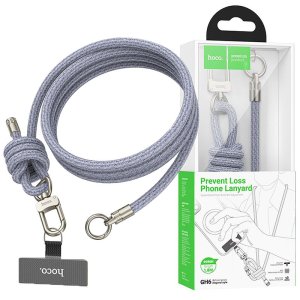 LACCIO DA COLLO UNIVERSALE HOCO GH6 PER SMARTPHONE CON LUNGHEZZA REGOLABILE E FISSAGGIO CON PIASTRINA COLORE BLU