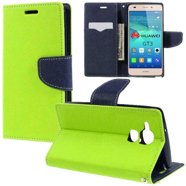 CUSTODIA per HUAWEI GT3, HONOR 5C, HONOR 7 LITE - FLIP ORIZZONTALE CON INTERNO IN TPU SILICONE, STAND E PORTA CARTE COLORE VERDE CUSTODIA per HUAWEI GT3, HONOR 5C, HONOR 7 LITE - FLIP ORIZZONTALE CON INTERNO IN TPU SILICONE, STAND E PORTA CARTE COLORE VERDE