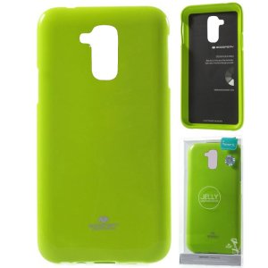 CUSTODIA per HUAWEI GT3, HONOR 5C, HONOR 7 LITE IN GEL TPU SILICONE COLORE VERDE LUCIDO CON GLITTER ALTA QUALITA' MERCURY