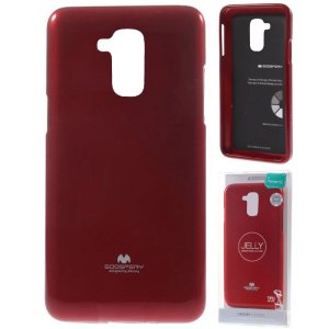 CUSTODIA per HUAWEI GT3, HONOR 5C, HONOR 7 LITE IN GEL TPU SILICONE COLORE ROSSO LUCIDO CON GLITTER ALTA QUALITA' MERCURY