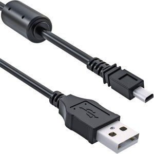 CAVO USB PER FOTOCAMERE NIKON COMPATIBILE CON ORIGINALE UC-E6 LUNGHEZZA 1,5MT COLORE NERO