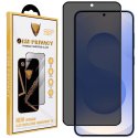 PELLICOLA per SAMSUNG GALAXY S25, S24 IN VETRO TEMPERATO CON FILTRO PRIVACY - FULL FACE 9H CON CORNICE NERA