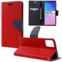 CUSTODIA per SAMSUNG GALAXY S10 LITE (SM-G770), A91 - FLIP ORIZZONTALE CON INTERNO IN TPU SILICONE E PORTA CARTE COLORE ROSSO CUSTODIA per SAMSUNG GALAXY S10 LITE (SM-G770), A91 - FLIP ORIZZONTALE CON INTERNO IN TPU SILICONE E PORTA CARTE COLORE ROSSO