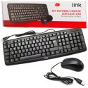 KIT TASTIERA + MOUSE USB 2.0 CON RISOLUZIONE 800DPI E FUNZIONE PLUG AND PLAY COLORE NERO LKTAST08 LINK KIT TASTIERA + MOUSE USB 2.0 CON RISOLUZIONE 800DPI E FUNZIONE PLUG AND PLAY COLORE NERO LKTAST08 LINK