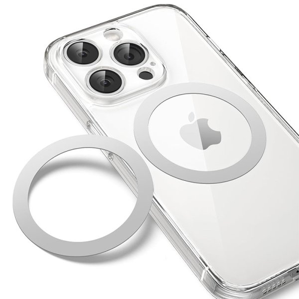 ANELLO IN METALLO ADESIVO UNIVERSALE COMPATIBILE CON RICARICA MAGSAFE ANELLO IN METALLO ADESIVO UNIVERSALE COMPATIBILE CON RICARICA MAGSAFE