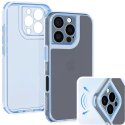 CUSTODIA per APPLE IPHONE 16 PRO (6.3") - PARTE POSTERIORE RIGIDA, CORNICE IN SILICONE E BORDI RINFORZATI BLU TRASLUCIDO CUSTODIA per APPLE IPHONE 16 PRO (6.3") - PARTE POSTERIORE RIGIDA, CORNICE IN SILICONE E BORDI RINFORZATI BLU TRASLUCIDO
