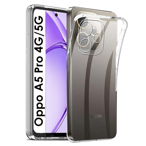 CUSTODIA per OPPO A5 PRO (4G/5G) TRASPARENTE IN GEL TPU SILICONE 1,8mm CUSTODIA per OPPO A5 PRO (4G/5G) TRASPARENTE IN GEL TPU SILICONE 1,8mm