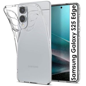 CUSTODIA per SAMSUNG GALAXY S25 EDGE (SM-S937) IN GEL TPU SILICONE 1,8mm TRASPARENTE