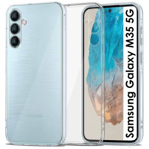 CUSTODIA per SAMSUNG GALAXY M35 5G (SM-M356) TRASPARENTE IN GEL TPU SILICONE 1,8mm