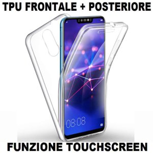 CUSTODIA per HUAWEI MATE 20 LITE IN GEL TPU SILICONE FRONTALE + POSTERIORE ULTRA SLIM 0,3mm TRASPARENTE
