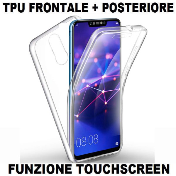 CUSTODIA per HUAWEI MATE 20 LITE IN GEL TPU SILICONE FRONTALE + POSTERIORE ULTRA SLIM 0,3mm TRASPARENTE CUSTODIA per HUAWEI MATE 20 LITE IN GEL TPU SILICONE FRONTALE + POSTERIORE ULTRA SLIM 0,3mm TRASPARENTE