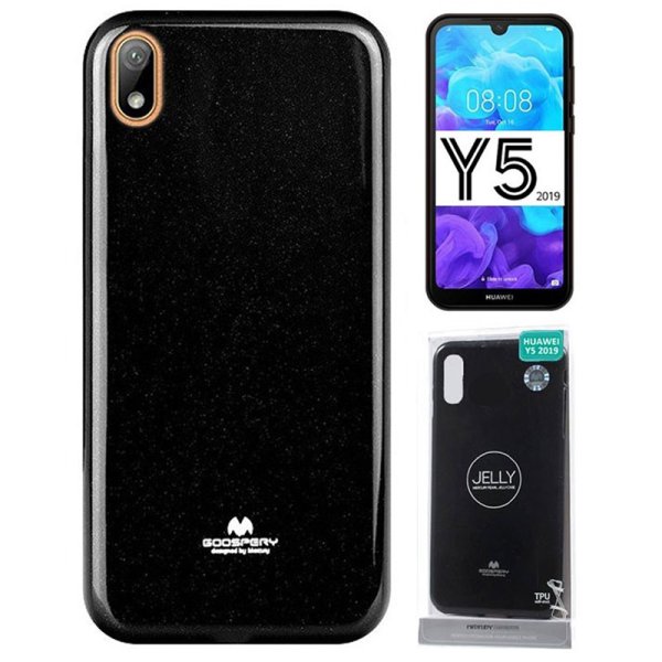 CUSTODIA per HUAWEI Y5 2019, HONOR 8S IN GEL TPU SILICONE COLORE NERO LUCIDO MERCURY CUSTODIA per HUAWEI Y5 2019, HONOR 8S IN GEL TPU SILICONE COLORE NERO LUCIDO MERCURY