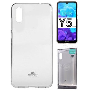 CUSTODIA per HUAWEI Y5 2019, HONOR 8S IN GEL TPU SILICONE TRASPARENTE MERCURY