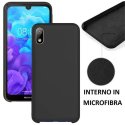 CUSTODIA per HUAWEI Y5 2019, HONOR 8S IN SILICONE CON EFFETTO SOFT TOUCH ED INTERNO IN MICROFIBRA COLORE NERO CUSTODIA per HUAWEI Y5 2019, HONOR 8S IN SILICONE CON EFFETTO SOFT TOUCH ED INTERNO IN MICROFIBRA COLORE NERO
