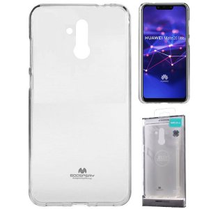 CUSTODIA per HUAWEI MATE 20 LITE IN GEL TPU SILICONE TRASPARENTE MERCURY