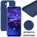 CUSTODIA per HUAWEI MATE 20 LITE IN SILICONE CON EFFETTO SOFT TOUCH ED INTERNO IN MICROFIBRA COLORE BLU CUSTODIA per HUAWEI MATE 20 LITE IN SILICONE CON EFFETTO SOFT TOUCH ED INTERNO IN MICROFIBRA COLORE BLU