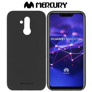 CUSTODIA per HUAWEI MATE 20 LITE IN GEL TPU SILICONE COLORE NERO MERCURY SOFT