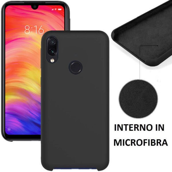 CUSTODIA per XIAOMI REDMI 7, REDMI Y3 IN SILICONE CON EFFETTO SOFT TOUCH ED INTERNO IN MICROFIBRA COLORE NERO CUSTODIA per XIAOMI REDMI 7, REDMI Y3 IN SILICONE CON EFFETTO SOFT TOUCH ED INTERNO IN MICROFIBRA COLORE NERO