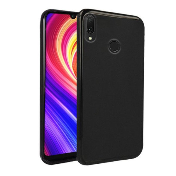 CUSTODIA per XIAOMI REDMI 7, REDMI Y3 IN GEL TPU SILICONE COLORE NERO
