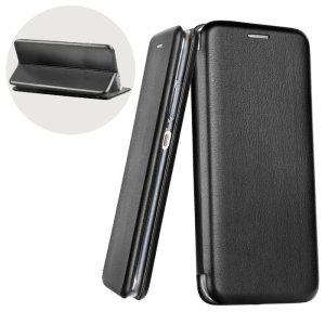 CUSTODIA per XIAOMI REDMI 7, REDMI Y3 - FLIP ORIZZONTALE CON INTERNO IN TPU SILICONE, STAND E CHIUSURA MAGNETICA COLORE NERO