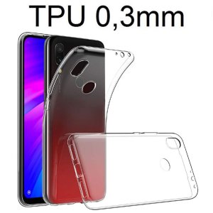 CUSTODIA per XIAOMI REDMI 7, REDMI Y3 IN GEL TPU SILICONE ULTRA SLIM 0,3mm TRASPARENTE