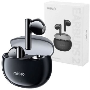 AURICOLARI BLUETOOTH 5.3 MIBRO EARBUDS 2 CON COMANDI TOUCH E CERTIFICAZIONE IPX5 COLORE NERO XPEJ004