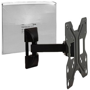 SUPPORTO MULTIDIREZIONALE DA PARETE PER TV DA 17" A 42" CON 2 SNODI PORTATA MAX 20KG LKBR02 LINK