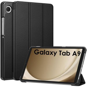 CUSTODIA per SAMSUNG GALAXY TAB A9 (8.7") - FLIP ORIZZONTALE SIMILPELLE CON STAND COLORE NERO