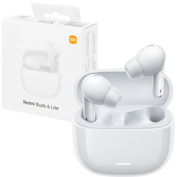 AURICOLARI BLUETOOTH 5.3 XIAOMI REDMI BUDS 6 LITE CON DOPPIO MICROFONO E CANCELLAZIONE RUMORE COLORE BIANCO BHR8655GL AURICOLARI BLUETOOTH 5.3 XIAOMI REDMI BUDS 6 LITE CON DOPPIO MICROFONO E CANCELLAZIONE RUMORE COLORE BIANCO BHR8655GL