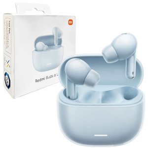 AURICOLARI BLUETOOTH 5.3 XIAOMI REDMI BUDS 6 LITE CON DOPPIO MICROFONO E CANCELLAZIONE RUMORE COLORE AZZURRO BHR8660GL