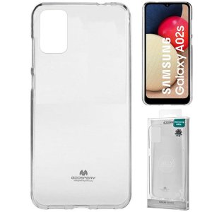 CUSTODIA per SAMSUNG GALAXY A02s (A025F), M02s (M025F) IN GEL TPU SILICONE TRASPARENTE ALTA QUALITA' MERCURY BLISTER