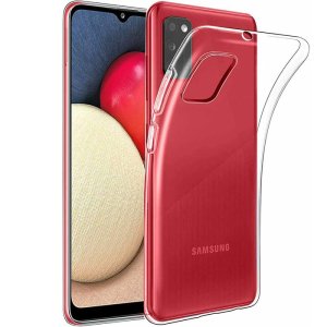 CUSTODIA per SAMSUNG GALAXY A02s (SM-A025F), GALAXY M02s (SM-M025F) IN GEL TPU SILICONE TRASPARENTE
