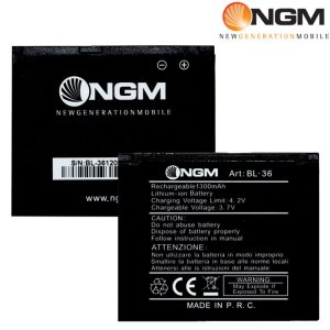 BATTERIA ORIGINALE per NGM WEMOVE QUASAR - 1300 mAh LI-ION BL-36 BULK
