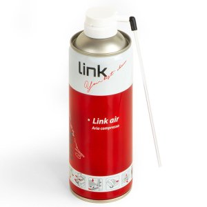 BOMBOLETTA SPRAY AD ARIA COMPRESSA 400ml PER LA PULIZIA DI COMPUTER E ALTRI DISPOSITIVI ELETTRONICI SP30 LINK