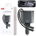 CARICATORE AUTO 104W 4in1 CON CAVI RETRATTILI USB-C (65W) E LIGHTING (12W) + 1 PORTA USB-A (12W) 1 PORTA USB-C (15W) XO-CC62 CARICATORE AUTO 104W 4in1 CON CAVI RETRATTILI USB-C (65W) E LIGHTING (12W) + 1 PORTA USB-A (12W) 1 PORTA USB-C (15W) XO-CC62