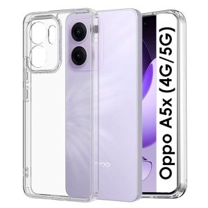 CUSTODIA per OPPO A5x (4G/5G) IN GEL TPU SILICONE 1,8mm TRASPARENTE