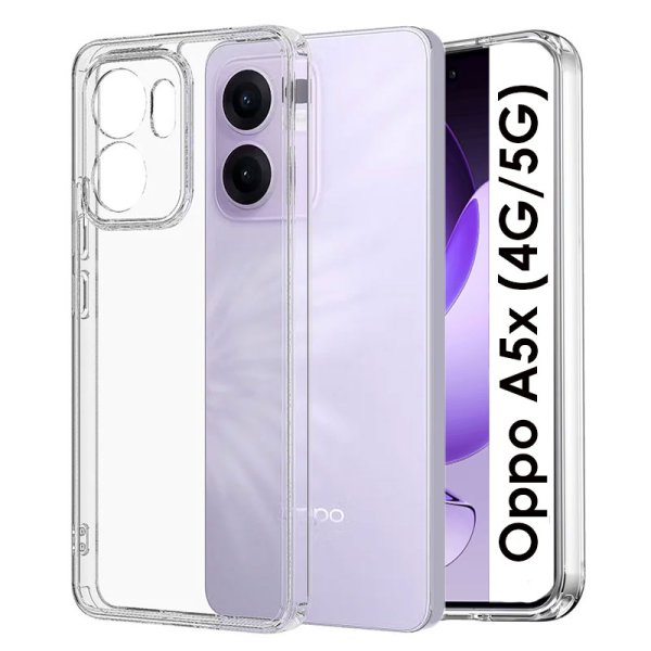 CUSTODIA per OPPO A5x (4G/5G) IN GEL TPU SILICONE 1,8mm TRASPARENTE CUSTODIA per OPPO A5x (4G/5G) IN GEL TPU SILICONE 1,8mm TRASPARENTE