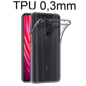 CUSTODIA per XIAOMI REDMI NOTE 8 PRO IN GEL TPU SILICONE ULTRA SLIM 0,3mm TRASPARENTE
