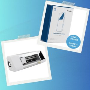 KIT PACK 48PZ PELLICOLE PRIVACY + PLOTTER MACCHINA TAGLIA PELLICOLE HYDROGEL WI-FI CON TOUCH SCREEN PER SMARTPHONE OCADIA V3