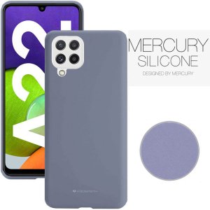 CUSTODIA per SAMSUNG GALAXY A22 (SM-A225F) - IN SILICONE CON INTERNO IN MICROFIBRA COLORE LAVANDA ALTA QUALITA' BLISTER