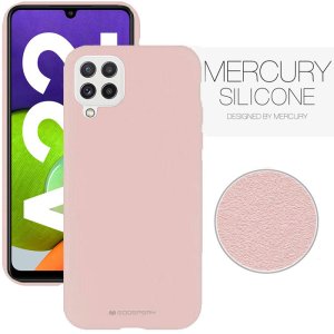 CUSTODIA per SAMSUNG GALAXY A22 (SM-A225F) - IN SILICONE CON INTERNO IN MICROFIBRA COLORE SABBIA ALTA QUALITA' BLISTER