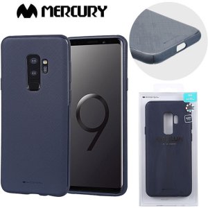 CUSTODIA per SAMSUNG GALAXY S9 PLUS (SM-G965) IN GEL TPU SILICONE COLORE BLU ALTA QUALITA' MERCURY STYLE LUX BLISTER