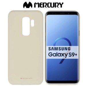 CUSTODIA per SAMSUNG GALAXY S9 PLUS (SM-G965) IN GEL TPU SILICONE COLORE BEIGE ALTA QUALITA' MERCURY SOFT BLISTER