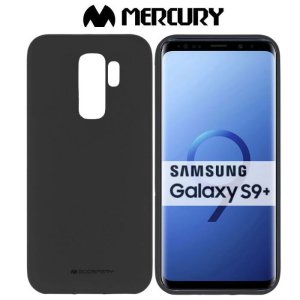 CUSTODIA per SAMSUNG GALAXY S9 PLUS (SM-G965) IN GEL TPU SILICONE COLORE NERO ALTA QUALITA' MERCURY SOFT BLISTER